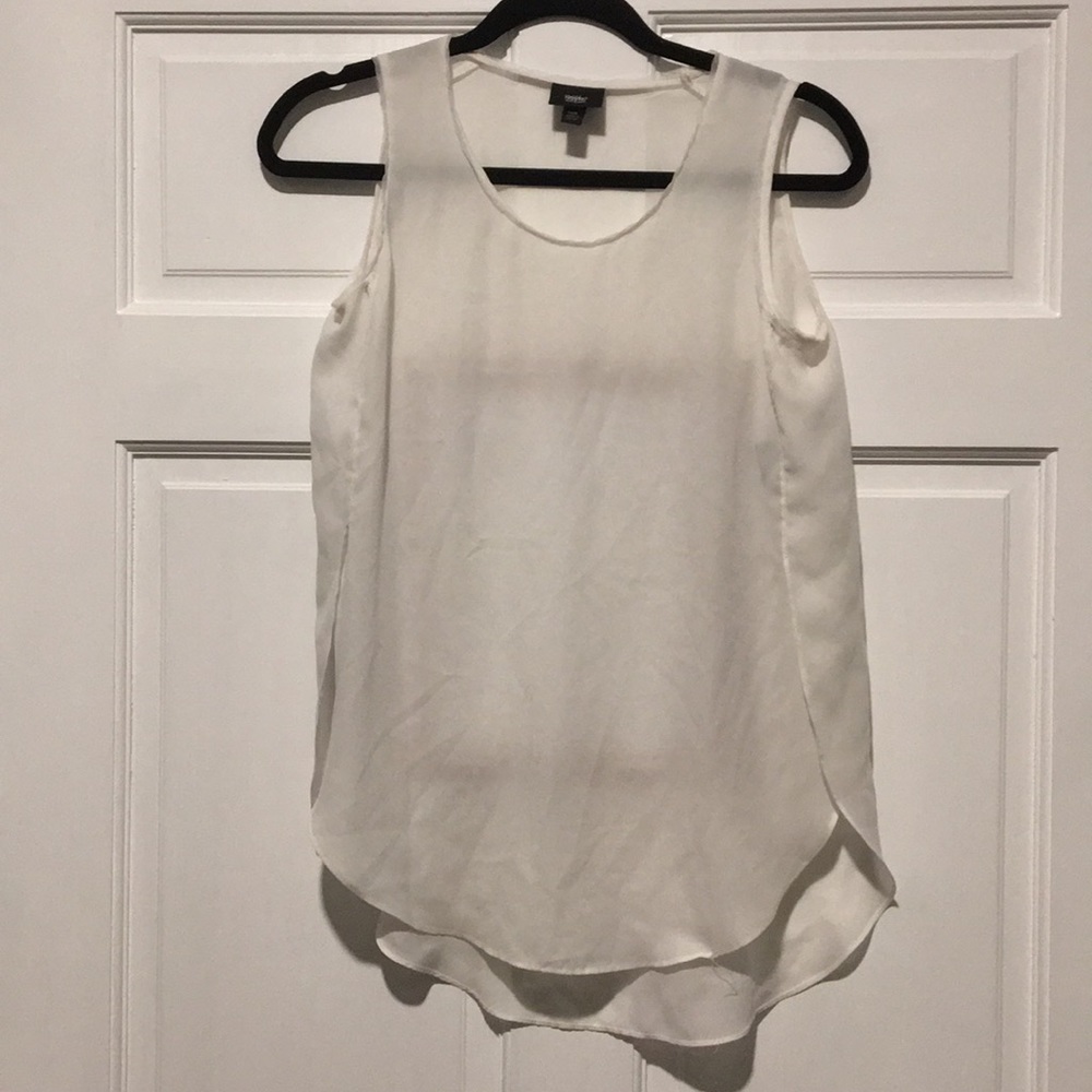 sheer sleeveless tank